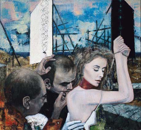 Luis Buñuel (3) - Painting by Michael Kunze