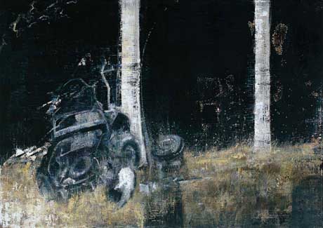 Albert Camus (3) - Painting by Michael Kunze