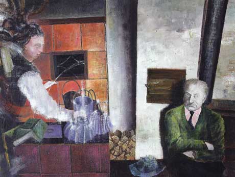 Martin Heidegger - Painting by Michael Kunze