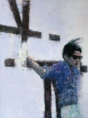 Pier Paolo Pasolini (1) - Painting by Michael Kunze