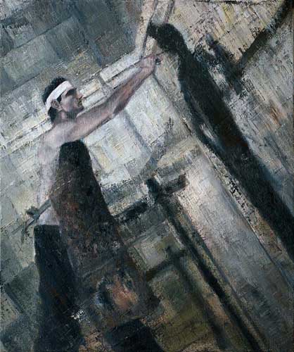 Pier Paolo Pasolini (2) - Painting by Michael Kunze