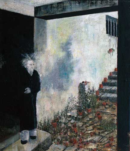 Ezra Pound (1) - Painting by Michael Kunze