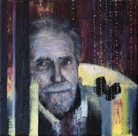 Ezra Pound (2) - Painting by Michael Kunze