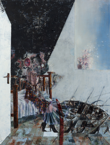 Einsiedlerin - Painting by Michael Kunze