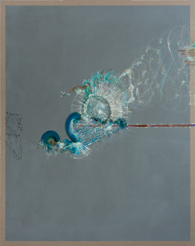 Was ist Metaphysik/Span - Painting by Michael Kunze