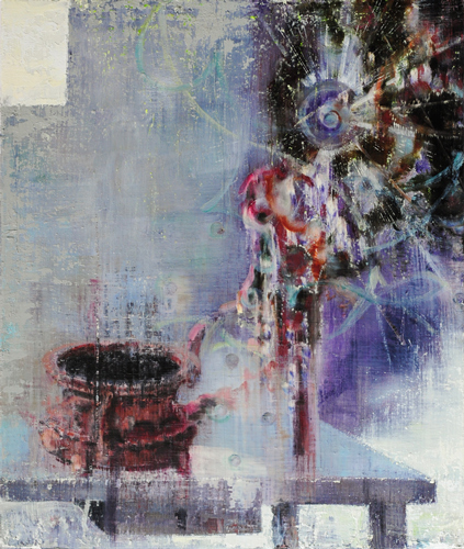 X-X=0,-II - Painting by Michael Kunze