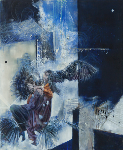 Aufwand Einsiedlerin - Painting by Michael Kunze