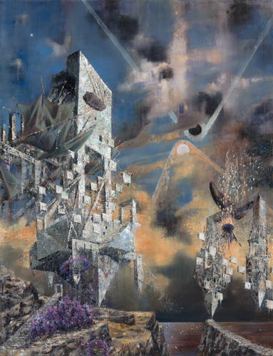 Tramontana-I - Painting by Michael Kunze