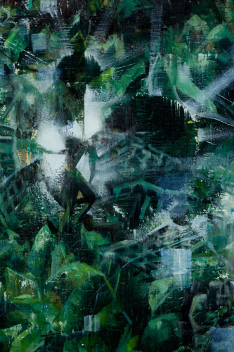 No-Bridge-No-Fear,-Detail-I - Painting by Michael Kunze