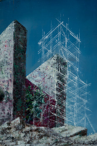 No House No Death-Detail-II - Painting by Michael Kunze