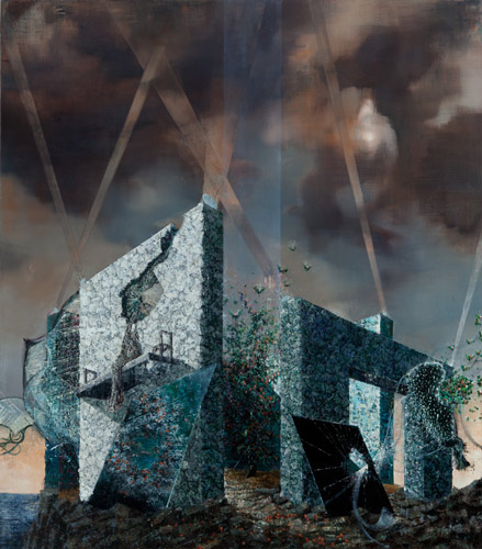 No Void No Shine - Painting by Michael Kunze