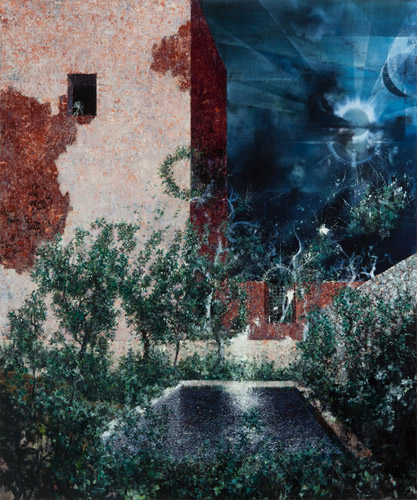 No world Next Step- Painting by Michael Kunze