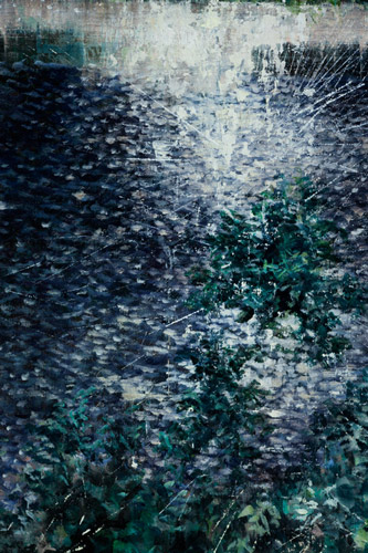 No world Next Step - Painting by Michael Kunze