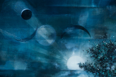 Hapax legomenon Auge - Painting by Michael Kunze