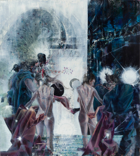 Passion-Tagwache,-niedriger-Sonnenstand-I,-180-x-160 - Painting by Michael Kunze