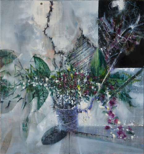 Löschen-II - Painting by Michael Kunze
