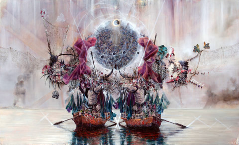 Nacht - Painting by Michael Kunze