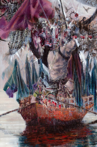 Nacht - Painting by Michael Kunze