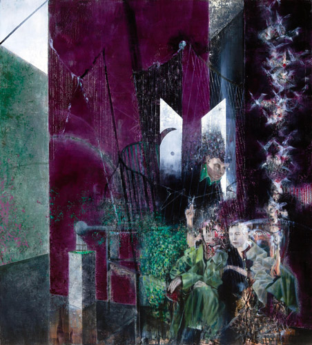 Nacht - Painting by Michael Kunze