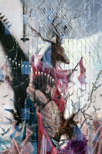 Nacht - Painting by Michael Kunze