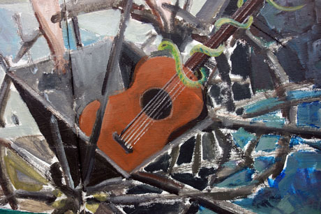 Nachmittag · 600 × 330 cm - Painting by Michael Kunze