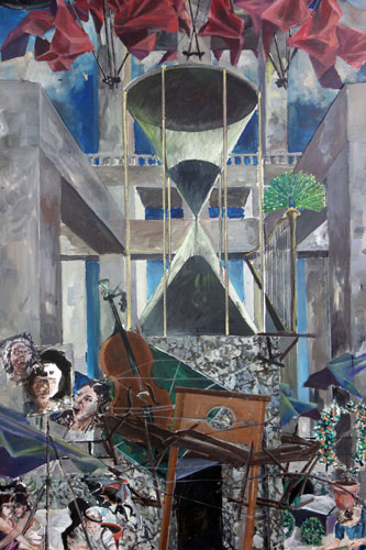 Nachmittag · 600 × 330 cm - Painting by Michael Kunze
