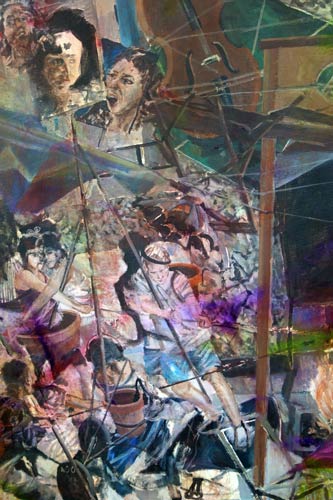 Nachmittag · 600 × 330 cm - Painting by Michael Kunze