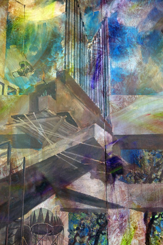 Nachmittag · 600 × 330 cm - Painting by Michael Kunze
