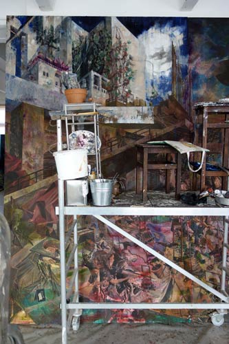 Nachmittag · 600 × 330 cm - Painting by Michael Kunze
