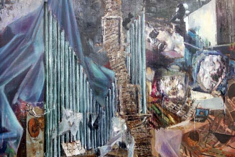 Nachmittag · 600 × 330 cm - Painting by Michael Kunze