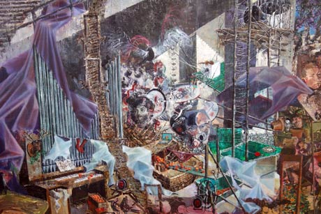 Nachmittag · 600 × 330 cm - Painting by Michael Kunze