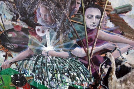 Nachmittag · 600 × 330 cm - Painting by Michael Kunze