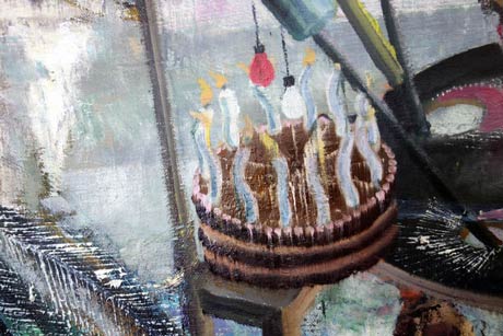 Nachmittag · 600 × 330 cm - Painting by Michael Kunze