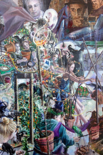 Nachmittag · 600 × 330 cm - Painting by Michael Kunze