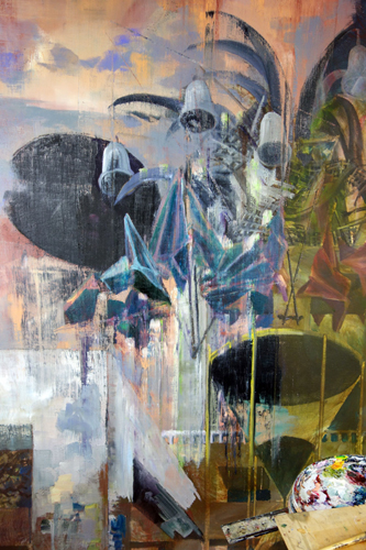 Nachmittag · 600 × 330 cm - Painting by Michael Kunze