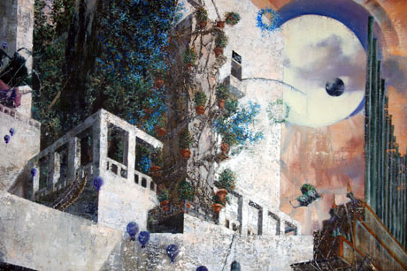 Nachmittag · 600 × 330 cm - Painting by Michael Kunze