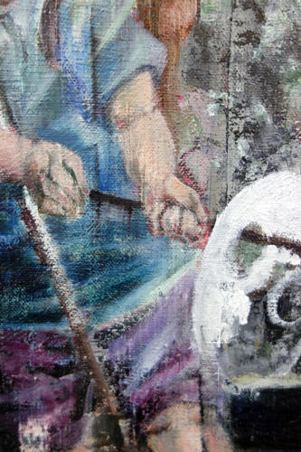 Nachmittag · 600 × 330 cm - Painting by Michael Kunze