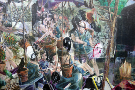 Nachmittag · 600 × 330 cm - Painting by Michael Kunze