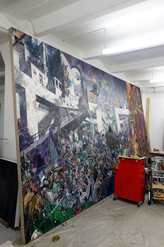Nachmittag · 600 × 330 cm - Painting by Michael Kunze