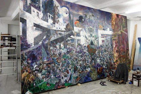 Nachmittag · 600 × 330 cm - Painting by Michael Kunze