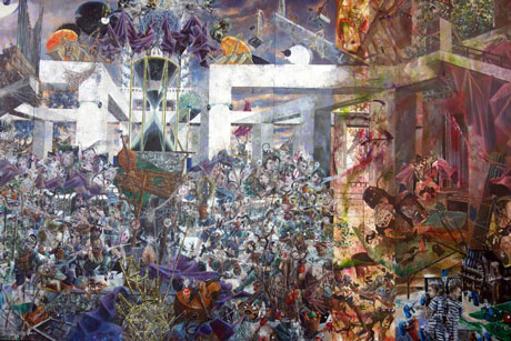 Nachmittag · 600 × 330 cm - Painting by Michael Kunze