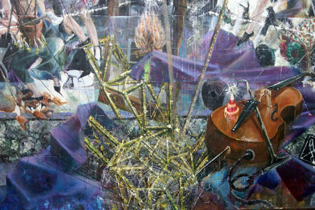 Nachmittag · 600 × 330 cm - Painting by Michael Kunze