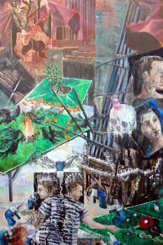 Nachmittag · 600 × 330 cm - Painting by Michael Kunze