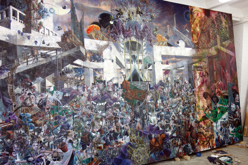 Nachmittag · 600 × 330 cm - Painting by Michael Kunze
