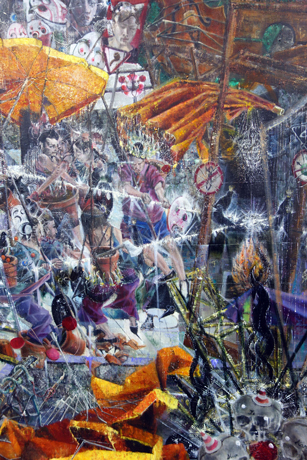 Nachmittag · 600 × 330 cm - Painting by Michael Kunze