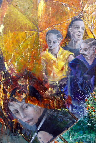 Nachmittag · 600 × 330 cm - Painting by Michael Kunze