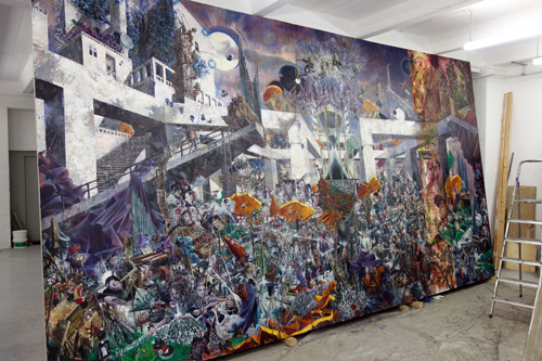 Nachmittag · 600 × 330 cm - Painting by Michael Kunze