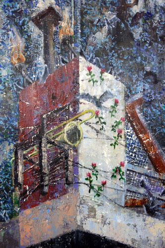 Nachmittag · 600 × 330 cm - Painting by Michael Kunze