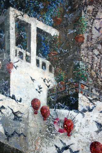 Nachmittag · 600 × 330 cm - Painting by Michael Kunze