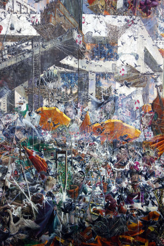 Nachmittag · 600 × 330 cm - Painting by Michael Kunze